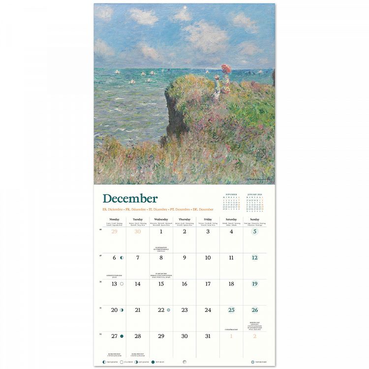 Ημερολόγιο Τοίχου 16 Μηνών 2027 30X30εκ MONET