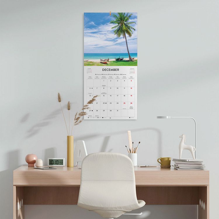 Ημερολόγιο Τοίχου 16 Μηνών 2027 30X30εκ TROPICAL PARADISE