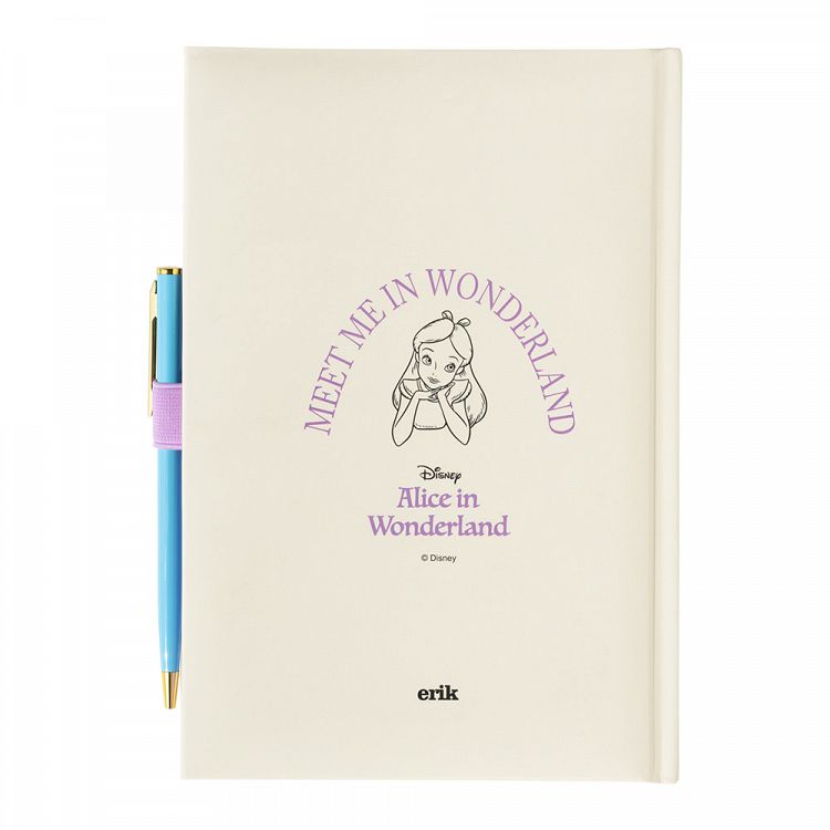Premium Notebook A5 with 96sh of 100gr and Pen DISNEY Alice in Wonderland
