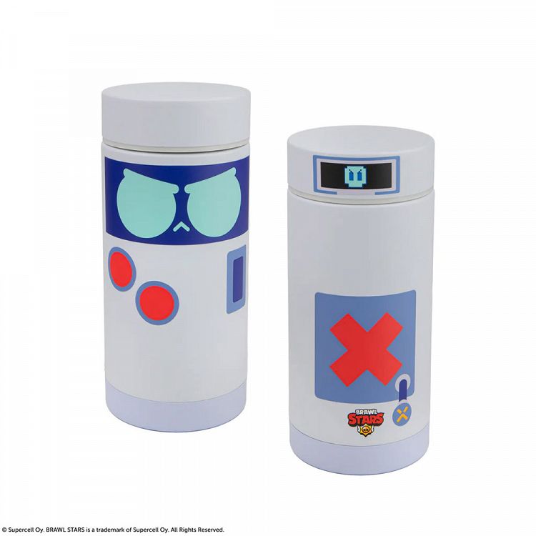 Metallic Bottle Hot&Cold 350ml BRAWL STARS 8-bit