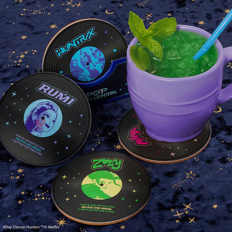 Set of 4 Coasters K-POP DEMON HUNTERS Soundtrack
