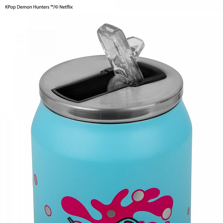 Metallic Cup with straw Hot&Cold 500ml K-POP DEMON HUNTERS Soda Pop Can