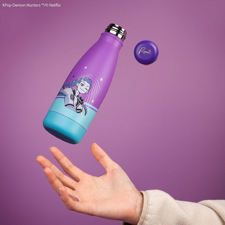 Metallic Mini Water Bottle 500ml K-POP DEMON HUNTERS Rumi
