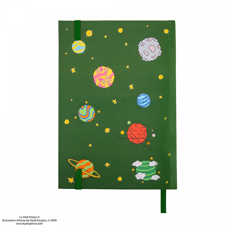 Premium Hardcover Notebook A5 THE LITTLE PRINCE Spinning Asteroid B-612