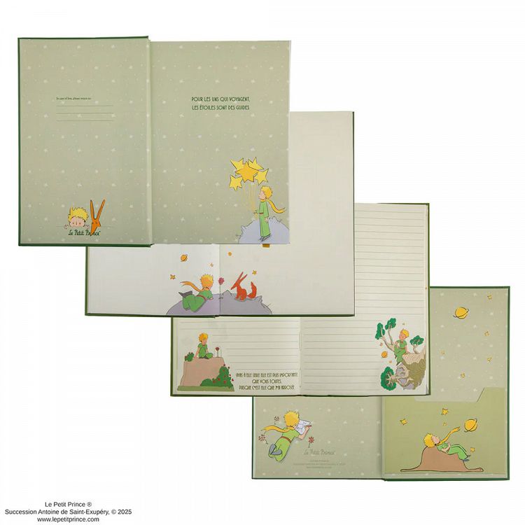 Premium Hardcover Notebook A5 THE LITTLE PRINCE Spinning Asteroid B-612