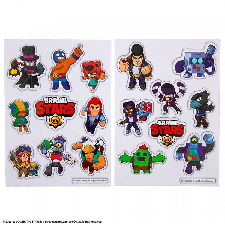Set Of 2 Puffy Stickers BRAWL STARS
