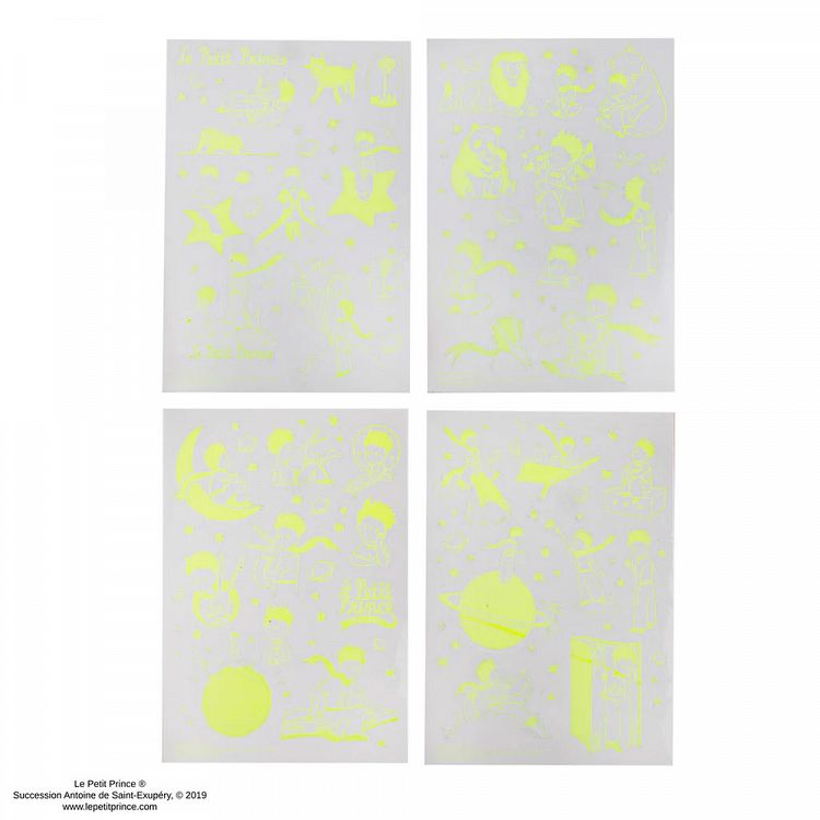 THE LITTLE PRINCE Glow In The Dark Stickers