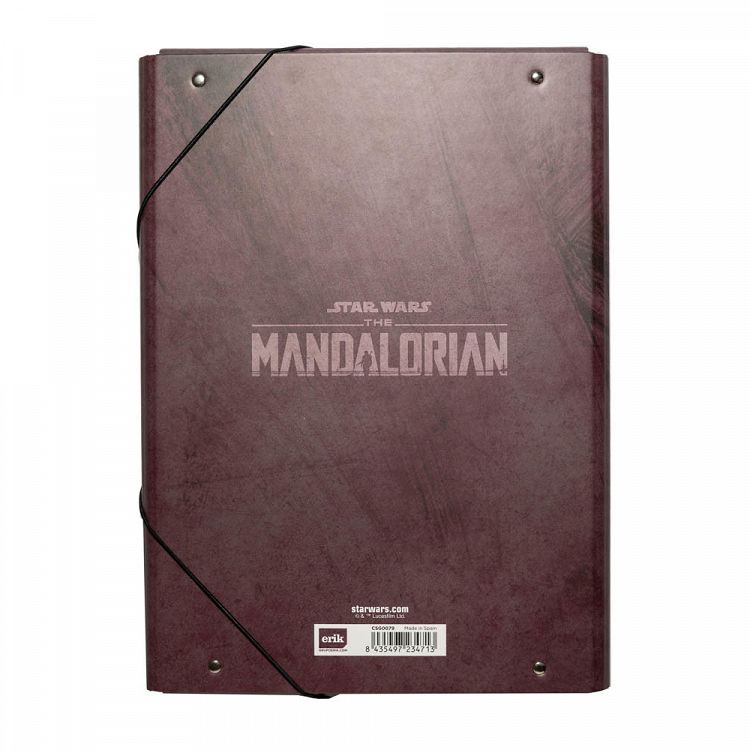 Κουτί σκληρό, 3cm ράχη, με Λάστιχο A4 STAR WARS THE MANDALORIAN