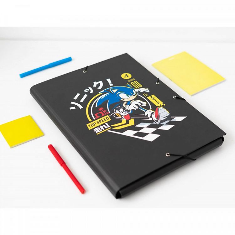 Folder Elastic cord A4 SONIC THE HEDGHOG