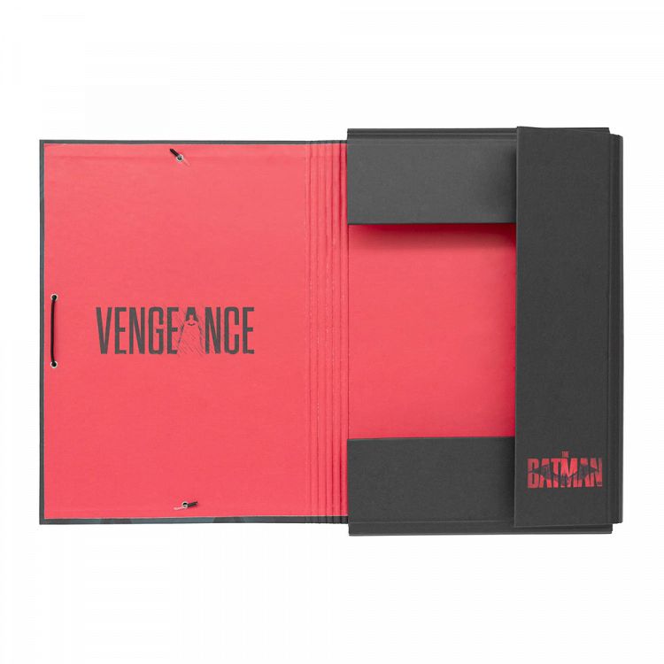 Κουτί σκληρό, 3cm ράχη, με Λάστιχο A4 DC COMICS BATMAN