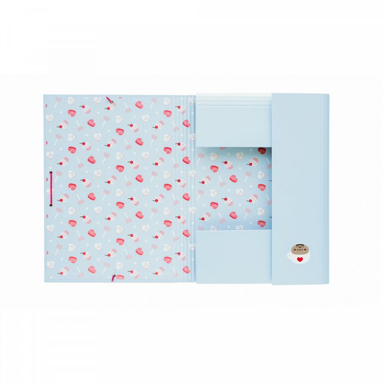Folder Elastic cord A4 PUSHEEN Purrfect Love Collection