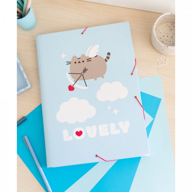 Folder Elastic cord A4 PUSHEEN Purrfect Love Collection