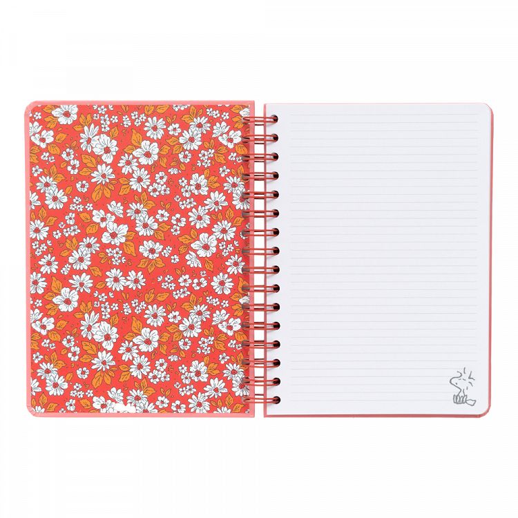 Τετράδιο Σπιράλ Ριγέ με Λάστιχο A5/15X21 SNOOPY Love Yourself