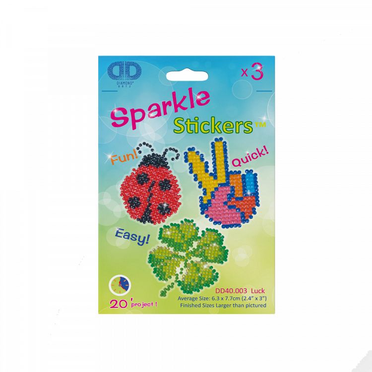 Diamond Dotz Sparkle Stickers Luck
