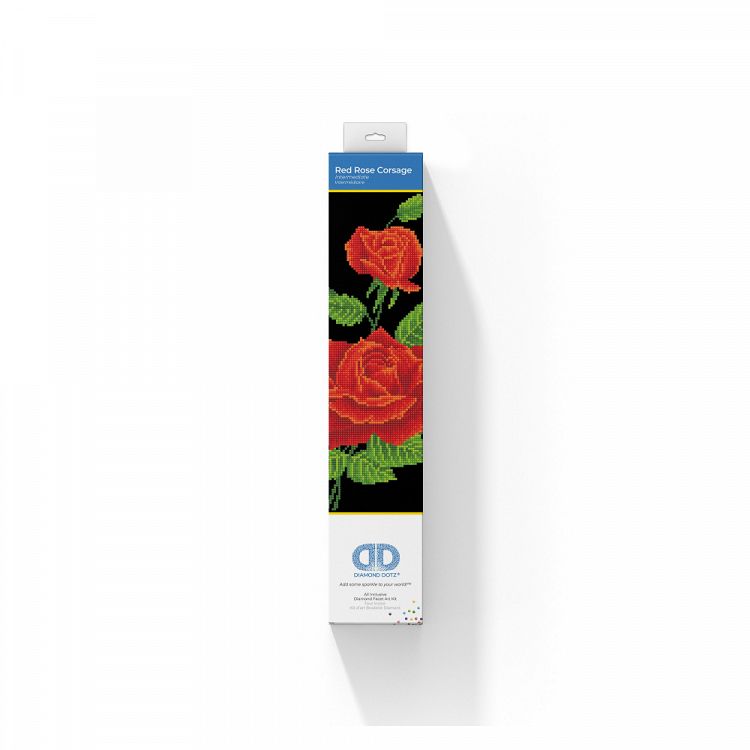 Diamond Dotz Red Rose Corsage 27X42