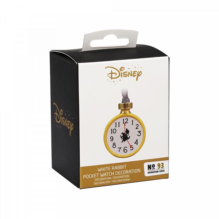 Κρεμαστό Διακοσμητικό Στολίδι 7εκ DISNEY Alice in Wonderland Gold Watch