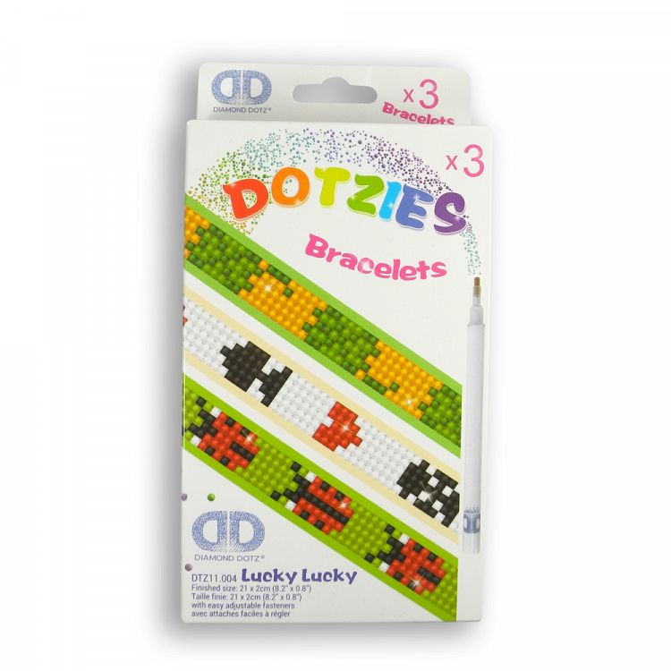 Diamond Dotz Σετ 3 Βραχιόλια Τύχη