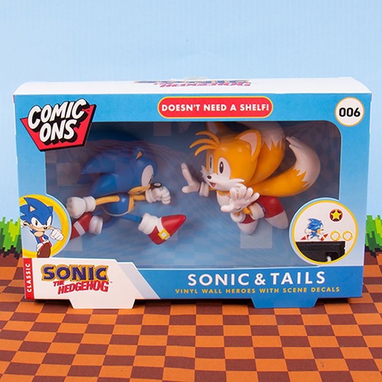3D Wall Stickers SONIC THE HEDGEHOG Sonic & Tails