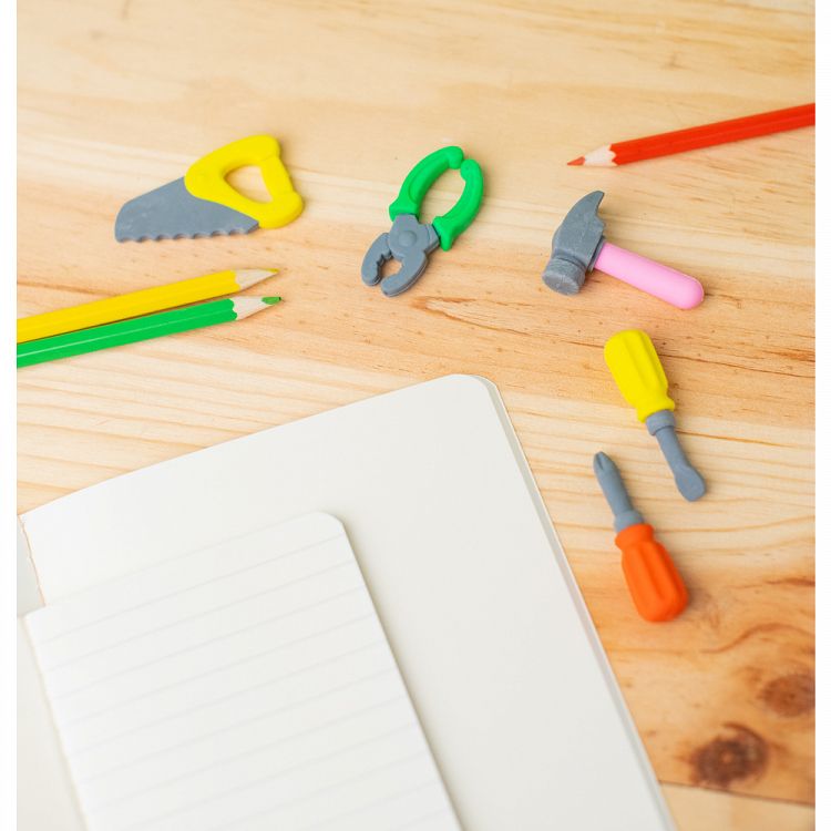 Set 5 Erasers Tools