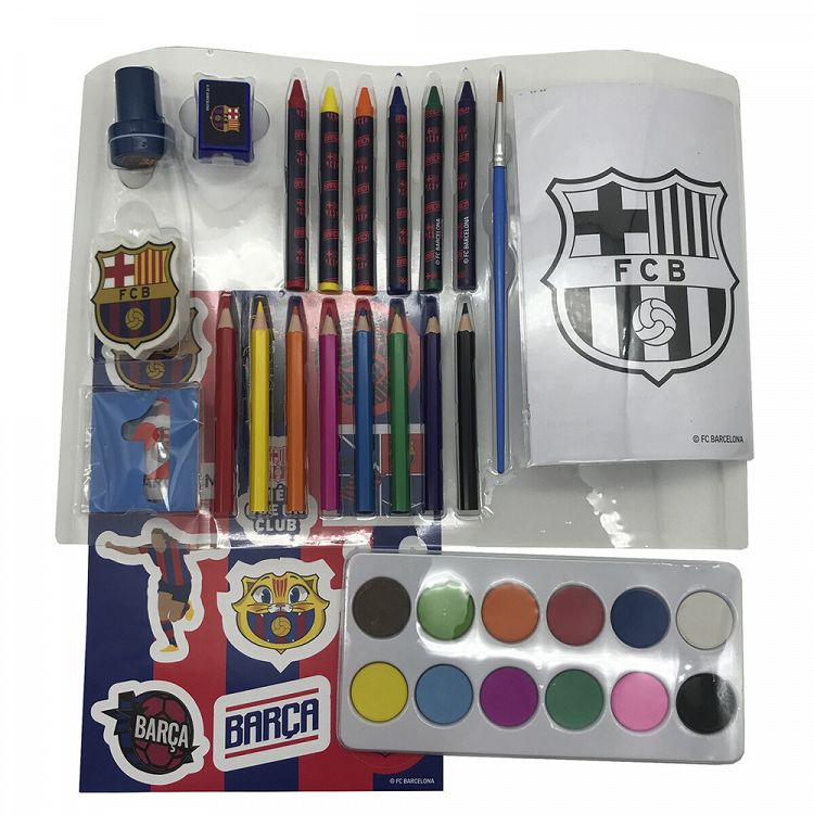 Art Set in Coin Bank Box FC BARCELONA