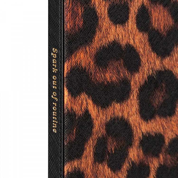 Premium A5 Notebook Faux Leather KOKONOTE LUXE Bold Leopard