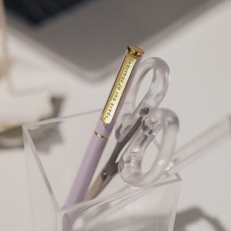 Στυλό 0,70mm KOKONOTE BASIC STUDIO Soft Lilac με Επίχρυσες Λεπτομέρειες