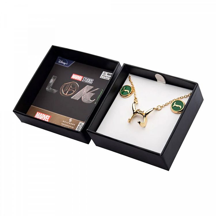 Zinc Alloy Pendant & Earrings Gift Set MARVEL Loki & Sylvie Crowns