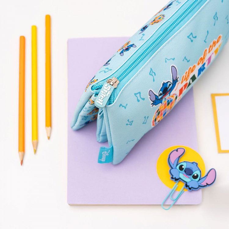 Triple Pencil case 22cm DISNEY Lilo & Stitch Waves