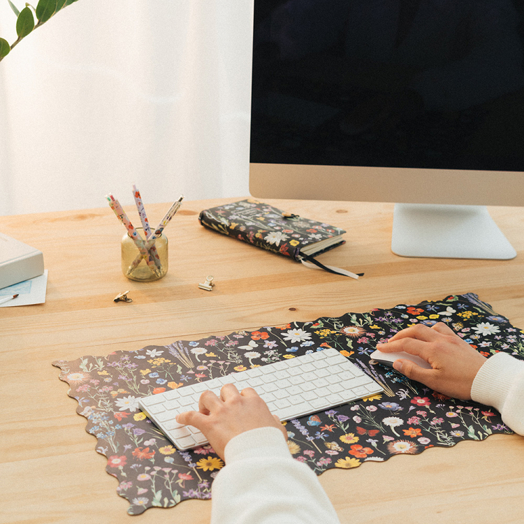 Mouse Pad XL 60Χ35cm SLEEPLESS GARDEN Vegan Leather