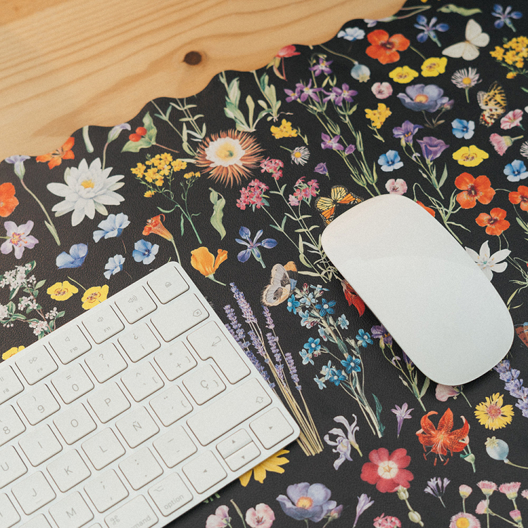 Mouse Pad XL 60Χ35cm SLEEPLESS GARDEN Vegan Leather
