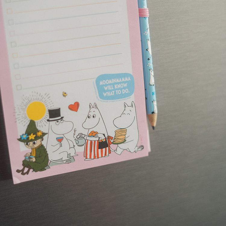 Μπλοκ Σημειώσεων 65φ με Μαγνήτη & Μολύβι MOOMIN