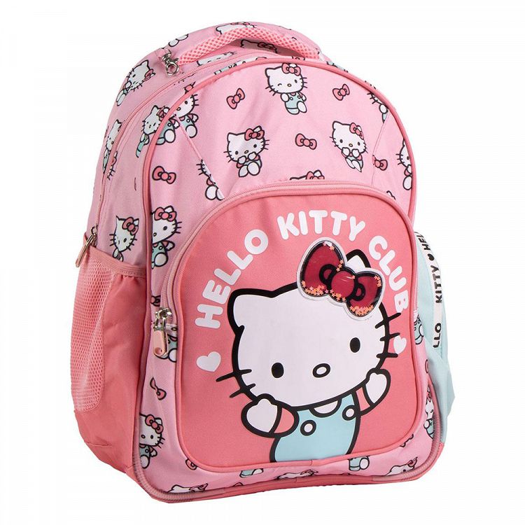 Σετ με Τσάντα Πλάτης + Κασετίνα Τριπλή HELLO KITTY #2
