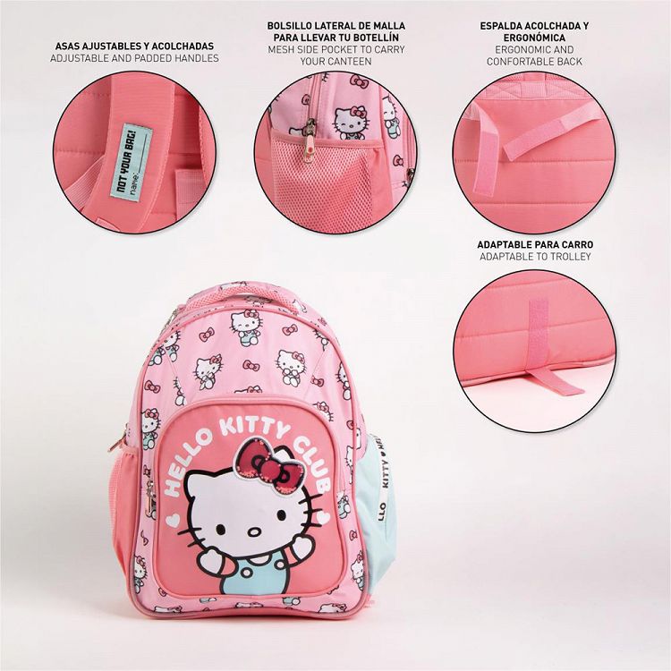 Σετ με Τσάντα Πλάτης + Κασετίνα Τριπλή HELLO KITTY #2