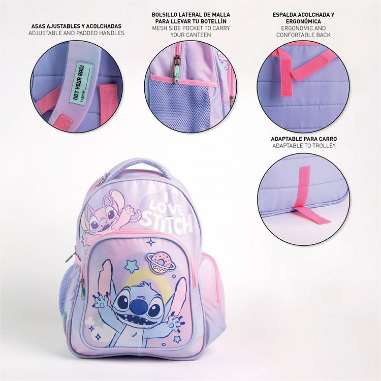 Σετ με Τσάντα Πλάτης + Σετ Ζωγραφικής + Bag Clip Μπρελόκ DISNEY Lilo & Stitch #3