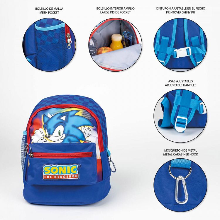 Set with Backpack + Pencil Case + Painting SONIC THE HEDGEHOG #4