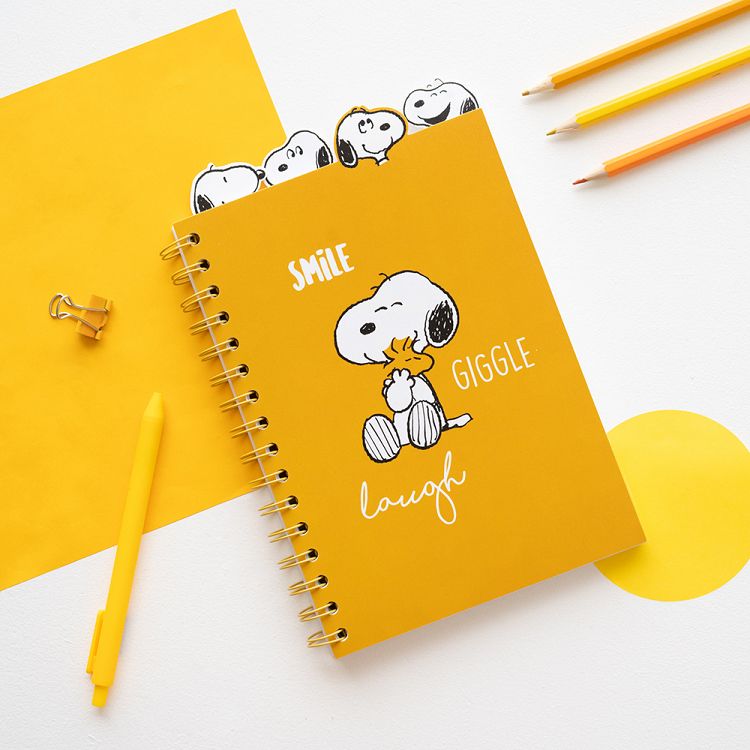 Project Spiral Notebook Α5/15X21 80s SNOOPY Lazy Days