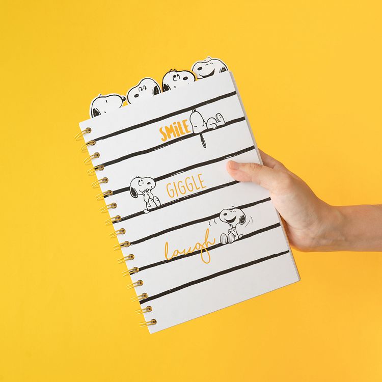 Project Spiral Notebook Α5/15X21 80s SNOOPY Lazy Days