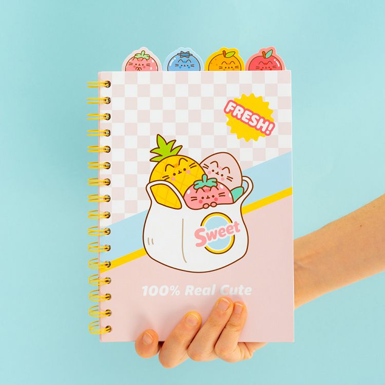 Project Spiral Notebook Α5/15X21 80s PUSHEEN Fruits