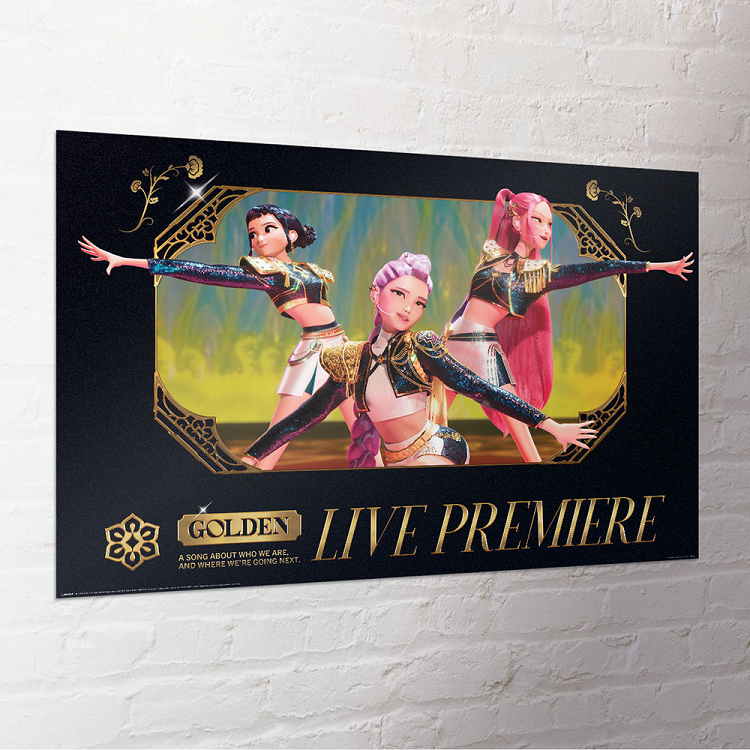 Αφίσα 91,5Χ61εκ K-POP DEMON HUNTERS Golden Live