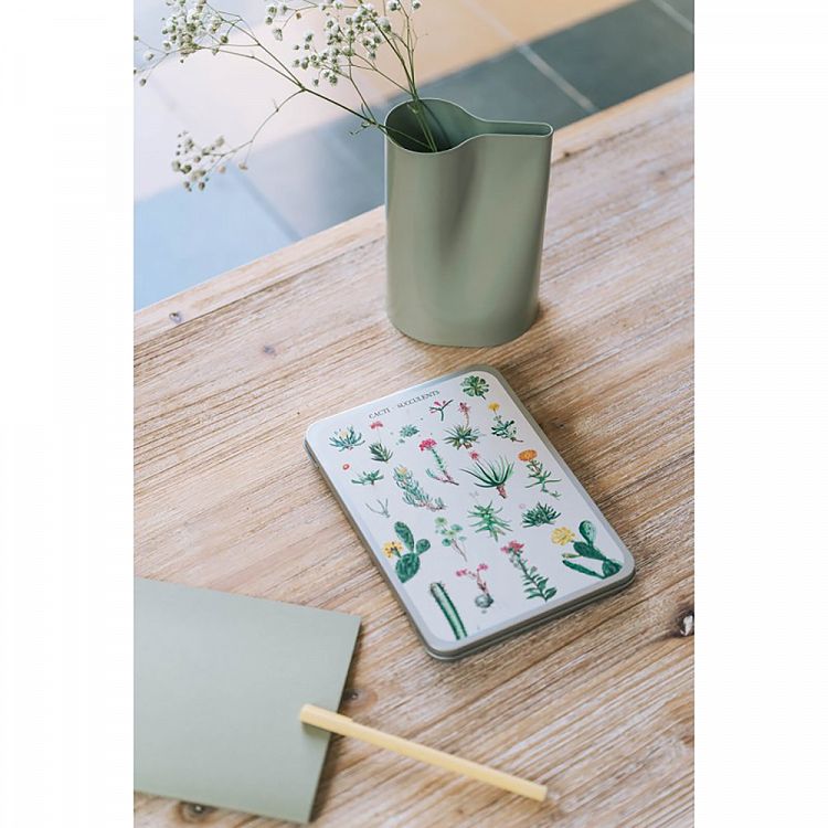Puzzle 100pcs in metallic box BOTANICAL Cacti by Kokonote