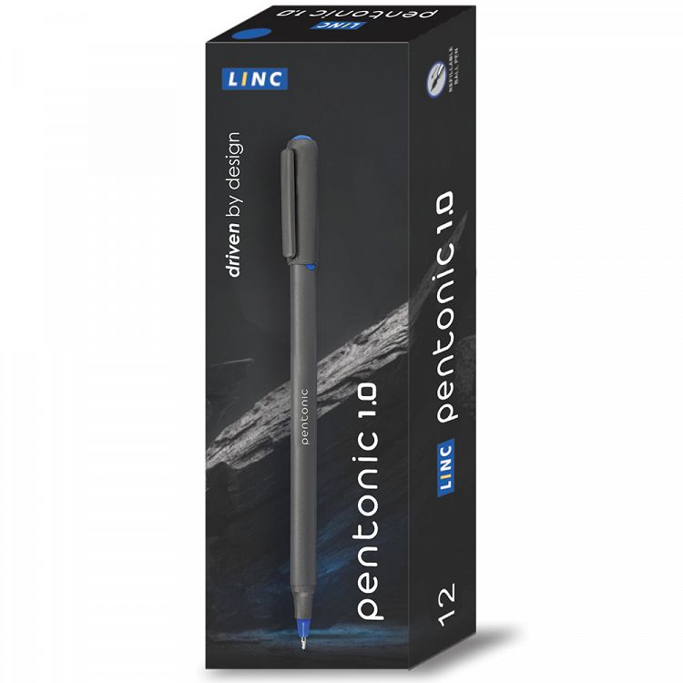 Ball pen LINC Pentonic/red, 1.00mm 12 pcs