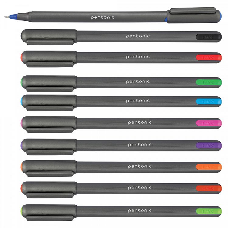 Ball pen LINC Pentonic/red, 1.00mm 12 pcs