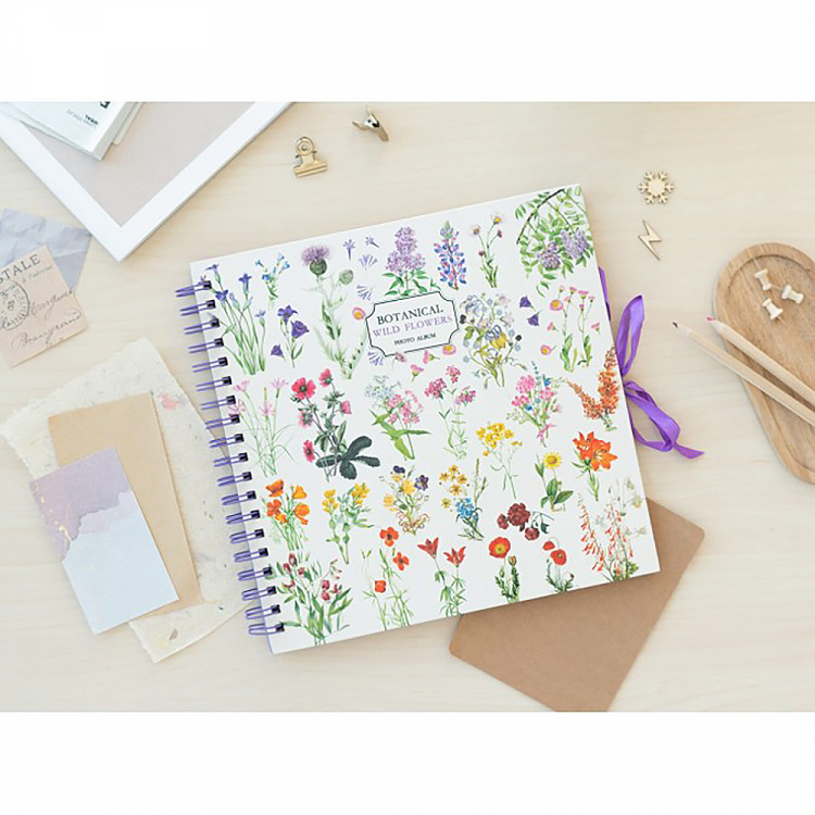 Φωτο-Άλμπουμ Scrapbook 25X25εκ 40 Φύλλα BOTANICAL Wild Flowers by Kokonote