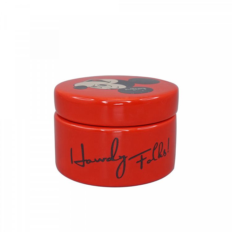 Round Ceramic Storage Container 6cm DISNEY Mickey Mouse