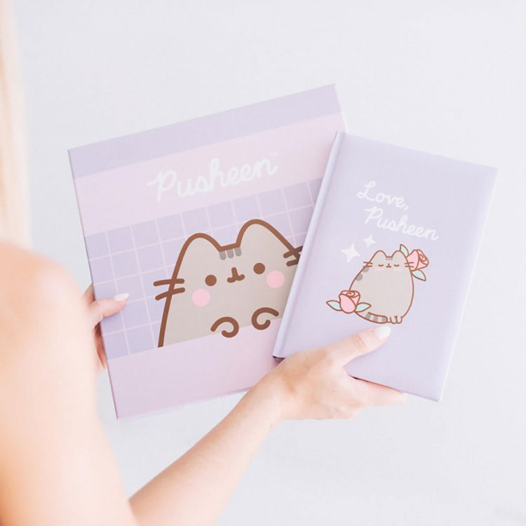 Set with Premium Notebook A5 with 96sh of 100gr and Pen PUSHEEN Moments Collection
