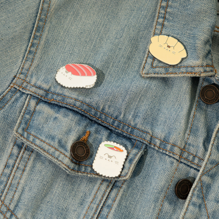 4 Badge Pack PUSHEEN SUSHI ROLL