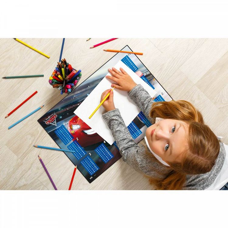 Desk Mat with Multiplication Tables DISNEY Cars 3
