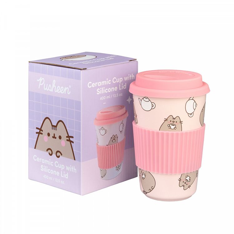 Ceramic Travel Mug 400ml PUSHEEN Moments Collection