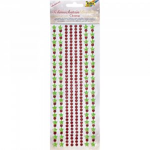 Σετ Αυτοκόλλητα Jewel Stones Borders X-MAS 1, 1 sheet 10.5X26εκ