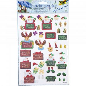 Σετ Αυτοκόλλητα 3D-card Topper Kit-XMAS, 20 motive